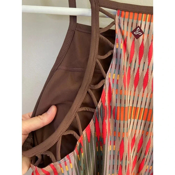 Prana Carmine Desert Aztec Print Ardor Athletic Dress Size L - Picture 8 of 14